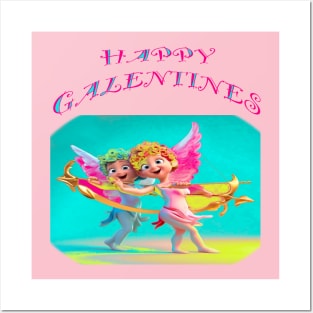 Happy Galentines day card Posters and Art